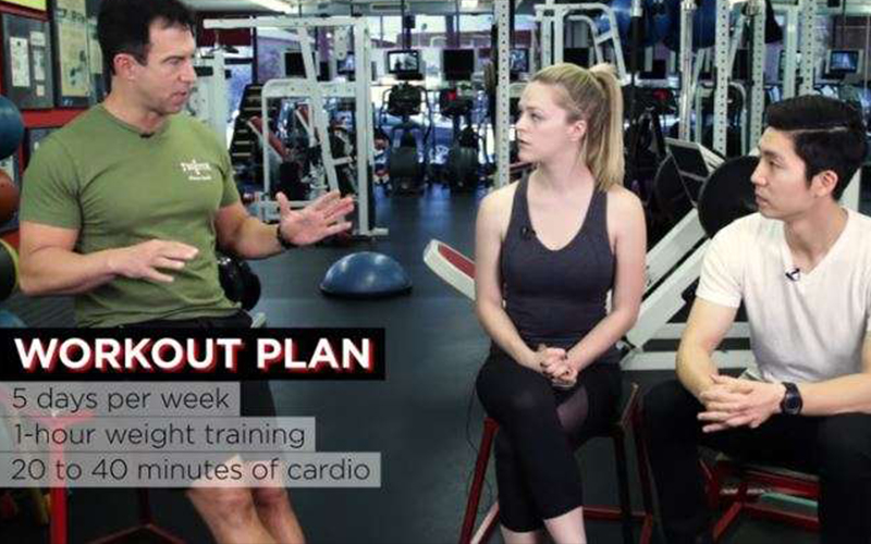 這對男女挑戰「美國隊長」健身教練親自設計的健身計畫，才經過5個禮拜竟然「從路人變天菜」！(圖+影)
