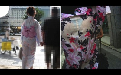 意圖使人邪惡  輕薄的日本傳統浴衣穿上去近乎透明  小褲褲都被大家看光光