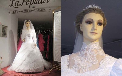 墨西哥都市傳說「婚紗店的假人模特兒是老闆的女兒...」近看手的細節讓人發毛！