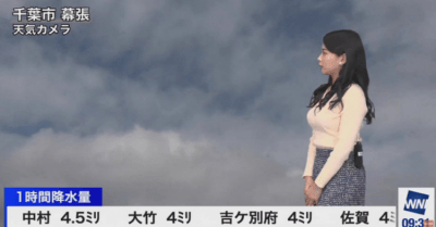 日本氣象節目太會挑！女主播又正又胸....網友：難怪日本人天天早起看氣象