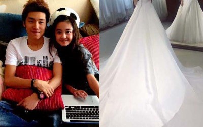 24歲歌手與12歲蘿莉「一見鐘情」相戀6年，如今她終於穿上絕美婚紗