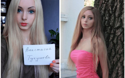 烏克蘭真人芭比「純天然無加工」沒人信，她公開自己「清新素顏照」...網友服了：全是真的！