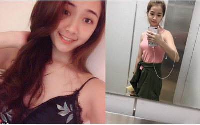 科技越南妹顏值超高，一張電梯裡的自拍照「藏不住好身材」... 網燦笑：我可以接妳下班！