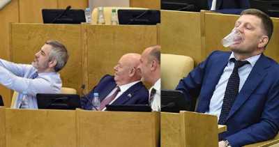 俄羅斯議會「議員現場照」流出，網友驚呆：不嚴肅到不可思議！