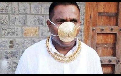印度富豪花28萬製作一個「純金口罩」一句話炫耀卻讓網友笑哭 ：到底在想什麼啦XDD