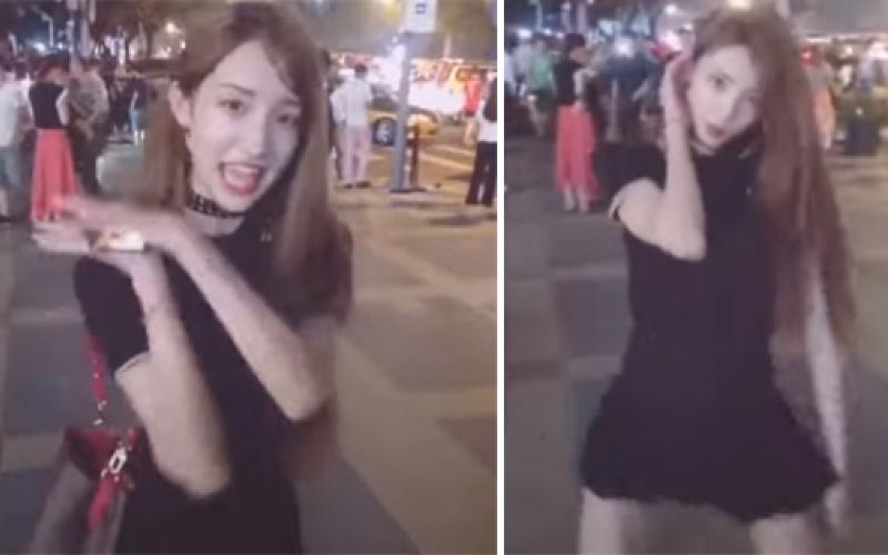 超正偽娘街頭大跳韓國女團新歌《BAAM》網友驚歎：這麼可愛一定是男孩子！